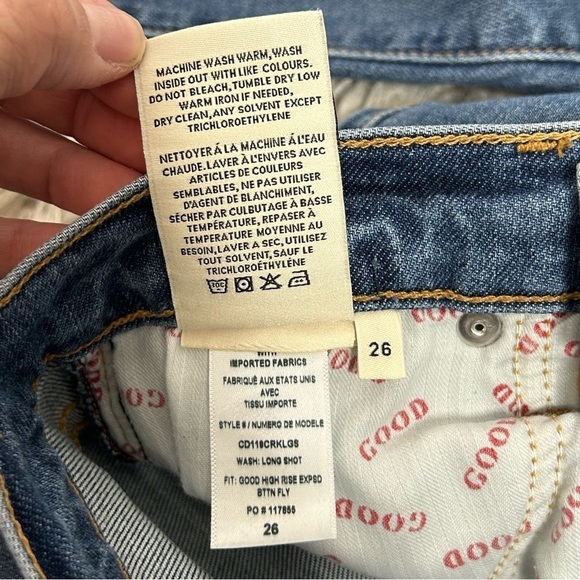 AO.LA By Alice & Olivia High Rise Button Fly Skinny Jeans - Picture 12 of 16